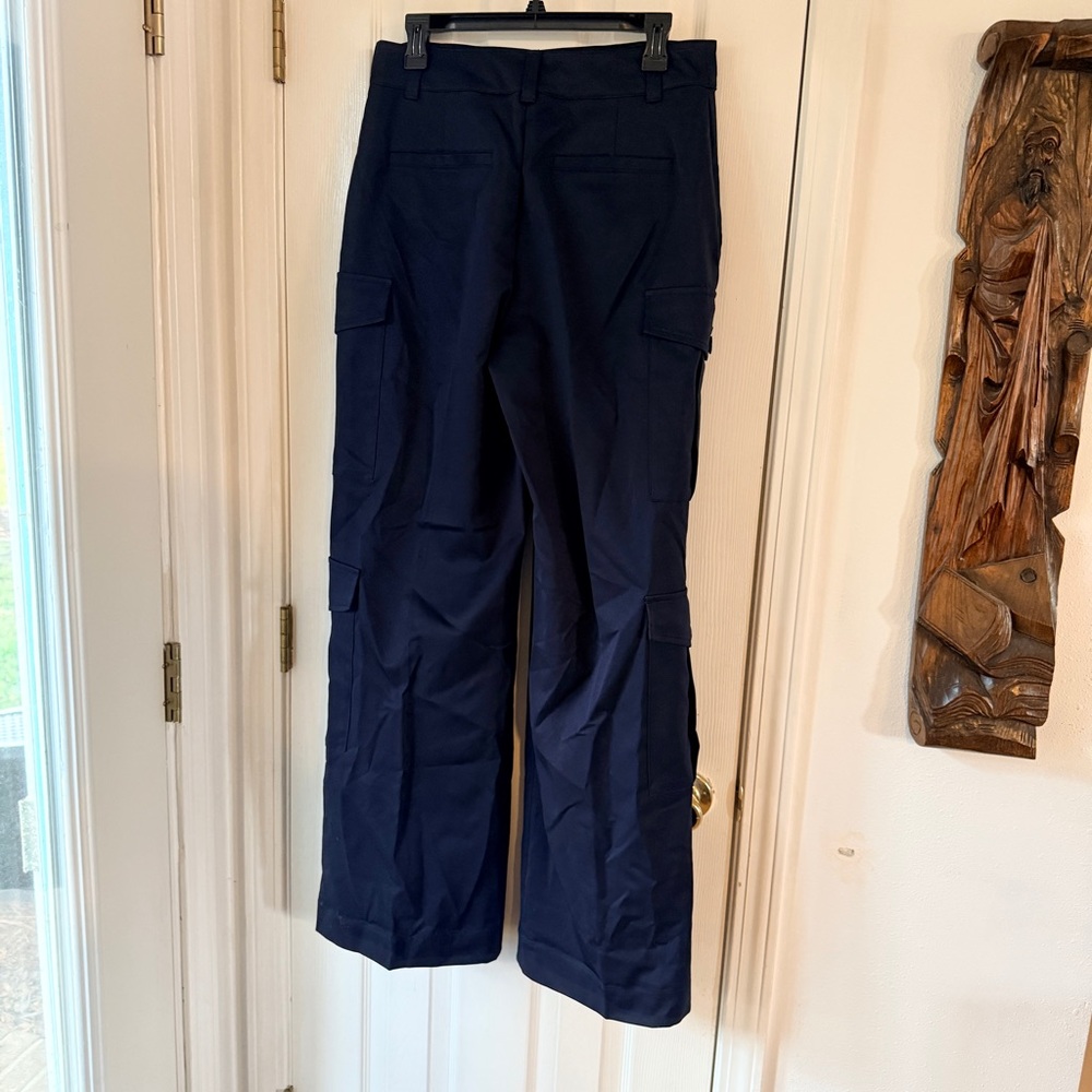Lauren Ralph Lauren Faille Cargo Pant Navy Blue 8 - Picture 11 of 12